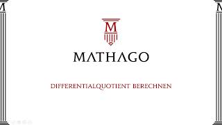 Differentialquotient berechnen Mathago [upl. by Valerle]