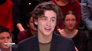 English SubtitlesTimothée Chalamet SPEAKING FRENCH  Quotidien 1182019 [upl. by Nuris152]