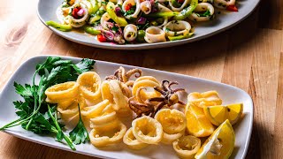 Two Quick and Easy Calamari Recipes [upl. by Oicnevuj]