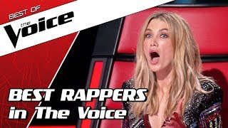 TOP 10  SHOCKING RAP auditions in The Voice [upl. by Latif]