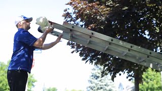 How To Set Up A Ladder Properly [upl. by Ennagroeg]