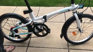 How I unfold amp fold up Btwin tilt 500 bike in less than a minute [upl. by Yentruok]