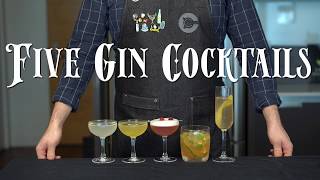 The 5 Easiest GIN Cocktails to Make at Home [upl. by Mario]