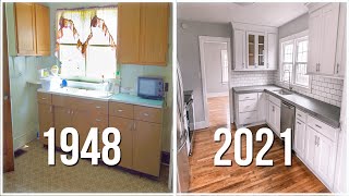 Epic Kitchen Remodel on a Budget  75 YEAR OLD KITCHEN REMODEL [upl. by Laemsi]