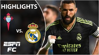 Real Madrid MASTERCLASS in 41 win over Celta Vigo  LaLiga Highlights  ESPNFC [upl. by Stochmal]