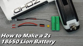 Howto Make a 2s 18650 LION Battery with Balance Lead [upl. by Laoj595]