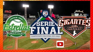 ESTRELLAS VS GIGANTES  EN VIVO  SERIE FINAL  LIDOM [upl. by Dewhirst191]