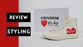 Comme Des Garcons Converse Review  How to Style [upl. by Akila]