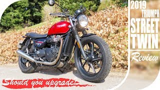 2019 Triumph Street Twin  First Ride Review [upl. by Ellehcirt]