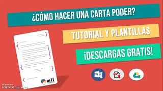 ✍ Cómo Hacer una CARTA PODER  Plantillas y Tutorial 2023 [upl. by Ahsyla]