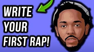 How To Write A Rap Your First Verse In Under 11 Minutes StepByStep [upl. by Etak]