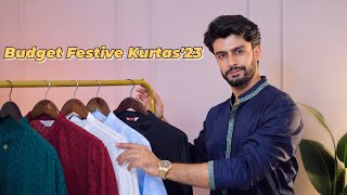 BUDGET KURTAS FOR FESTIVE SEASON AND DIWALI 2023  KURTA HAUL MEN [upl. by Oringa731]