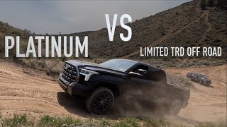 2022 Tundra Hill Climb Comparison  Limited TRD OffRoad vs Platinum [upl. by Rowe723]