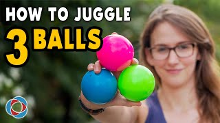 Learn to JUGGLE 3 BALLS  Beginner Tutorial [upl. by Ocihc]