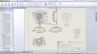 SolidWorks Drawing  Drafting Tutorial for Beginners  1  SolidWorks Drawing Basics  Drawing Views [upl. by Lauber]