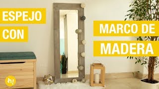 Cómo hacer un espejo de madera nórdico · Handfie DIY [upl. by Irej255]