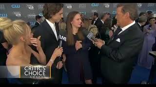 Timothée Chalamet and Pauline Chalamet at the Critics Choice Awards [upl. by Novar]