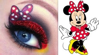 Disneys Minnie Mouse Makeup Tutorial [upl. by Dnalyr]