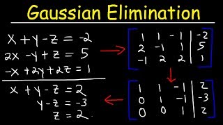 Gaussian Elimination amp Row Echelon Form [upl. by Eresed]