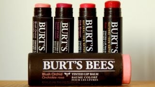 Burts Bees Tinted Lip Balm Review [upl. by Feola]