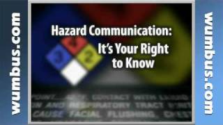 Hazard Communication Video MSDS Safety [upl. by Ahso]