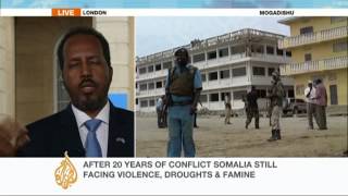 Somali President Hassan Sheikh Mohamud speaks to Al Jazeera [upl. by Hsejar312]