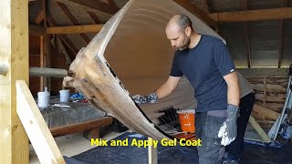 Making a fibreglass rowing boat hull at home from a boat mould [upl. by Johst]