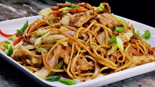 Chicken Lo Mein Recipe  Easy delicious and Healthier [upl. by Emoreg758]