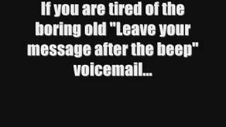 Funny Voicemail Greeting For Your Phone [upl. by Aenitsirhc]