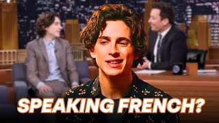 quotTimothee Chalamet Speaking Frenchquot [upl. by Admana895]