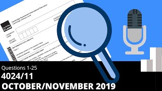 OLevel Math D OctoberNovember 2019 Paper 1 402411 Solutions and Explanations [upl. by Anairam]