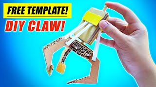 How To Make DIY Claw for Homemade Claw Machine  Free Template Provided [upl. by Ahseet208]