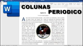 Hago un PERIODICO en WORD Mira el RESULTADO [upl. by Odnama]