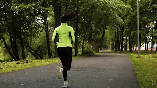 Woman Jogging Slow Motion Stock Video [upl. by Avika]