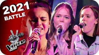 Christina Aguilera  Beautiful KirstinMarieKatharina  The Voice Kids 2021  Battles [upl. by Rugg430]