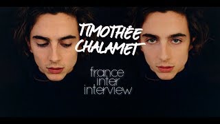 Timothée Chalamet French Radio Interview [upl. by Adnylg]