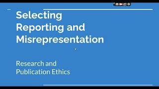 Selective Reporting and Misrepresentation of data Research and Publication ethics Phd coursework [upl. by Nevram]