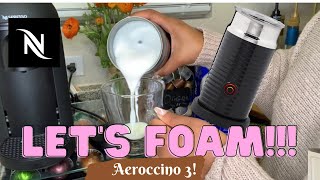 How To Foam Milk With Aeroccino 3 Make Coffee With Foam Tips amp Tricks  Easy Foamed Latte Recipe [upl. by Nahshun]