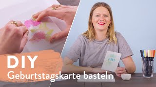 Geburtstagskarte basteln  DIY  Westwing [upl. by Eannyl]