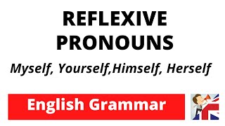 Reflexive pronouns in English – myself yourself himself herself themselves ourselves [upl. by Naenej]