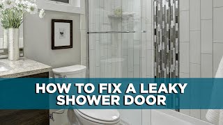 How to Repair a Leaky Shower Door [upl. by Dunham742]