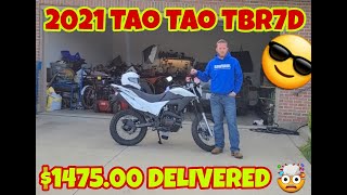 2021 TAOTAO TBR7 250cc STREET LEGAL CHEAP DIRT BIKE [upl. by Aserehs]