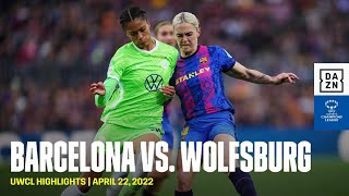 HIGHLIGHTS  Barcelona vs Wolfsburg  UEFA Women’s Champions League 202122 [upl. by Dulsea]