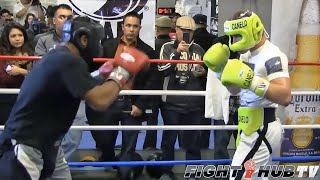 CANELO ALVAREZ WORKS SPARRING PARTNER WITH HIGH LEVEL COUNTER PUNCHING  FULL VIDEO [upl. by Ilaire718]