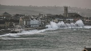 Penzance Big Storm  February 2014 HD [upl. by Jea]