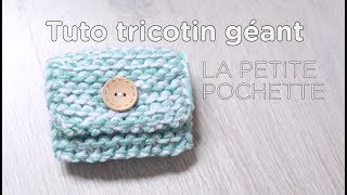 Tuto tricotin  la petite pochette  Loom knit a small purse [upl. by Ahrendt]