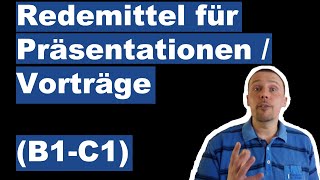 Redemittel für Präsentationen  Vorträge auf Deutsch  B1C1 [upl. by Monsour]