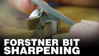 How to sharpen a Forstner Bit  Quick and Easy Tip [upl. by Hartley]