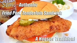 Fried Pork Tenderloin Sandwich  Hoosier Favorite [upl. by Stempson]