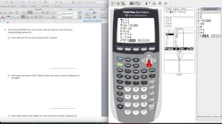 Using the TI 84 Financial Math App [upl. by Rotow26]